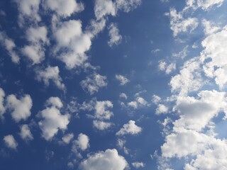 blue sky with clouds