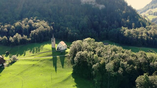 Typical landscape in Switzerland - the Swiss Alps - travel photography