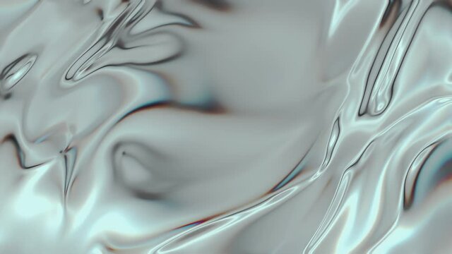 Closeup of Abstract Chromatic fluid waves background. Liquid holographic colorful texture background. Highly-textured. High quality details.