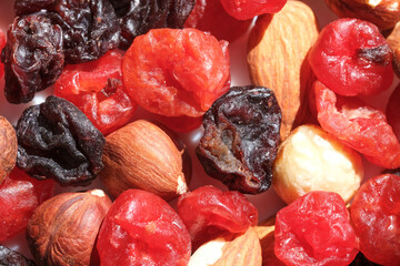 Mix of various nuts and dried berries