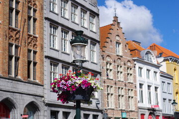 Façades de la ville de Bruges
