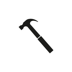 Hammer icon. Vector illustration. Isolated.