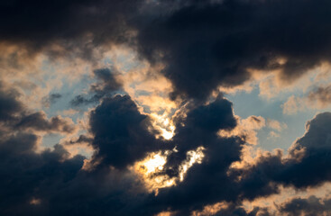 clouds and sun