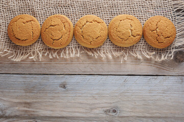 Oatmeal cookies on table