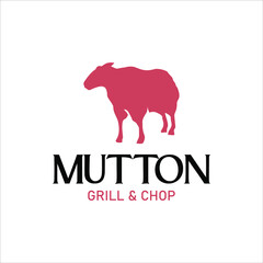 Sheep Silhouette Mutton Lamb Vector Template Inspiration