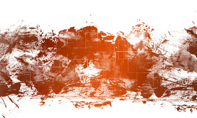 Obraz premium Abstract orange watercolor on white background.The color splashing on the paper.It is a hand drawn
