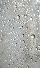 Water drop texture on transparent glass