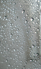 Water drop texture on transparent glass