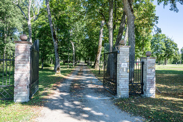Obraz premium gate in the park