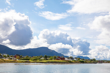 Fototapeta na wymiar Harbor in northern Norway