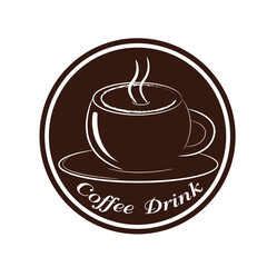 Coffee Cup Design for logo ,card vector illustration