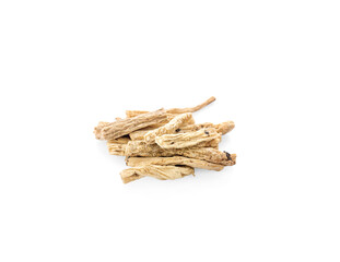Calamus (Acorus calamus) isolated on white