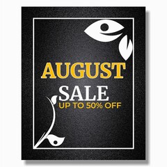 August sale poster design