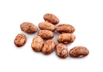 pinto beans isolated on white background