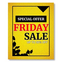 Friday sale promotion design