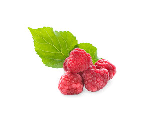 Raspberry isolated on white background.