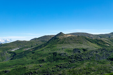 Fototapeta premium 北海道 黒岳山頂周辺の夏の風景
