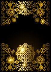 Luxury gold ornamental design background