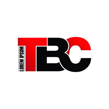 TBC letter monogram logo design vector