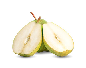 pears isolated on white background