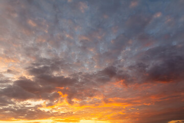 Clouds in the sky at sunset