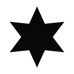 star black color of the flat simple icon. Web apps security Kit illustration vector of the mobile application. The modern style of design. Line single minimalistic sign