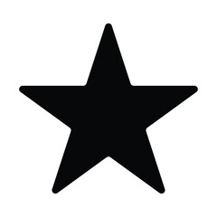 star black color of the flat simple icon. Web apps security Kit illustration vector of the mobile application. The modern style of design. Line single minimalistic sign
