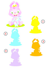 gioco ombre, conigliera