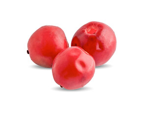 pink pepper isolated on white background