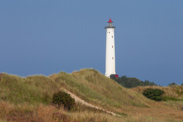 Fototapeta na wymiar Leuchtturm von Nörre Lyngvig