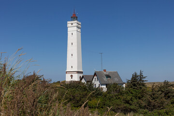 Fototapeta na wymiar Leuchtturm von Blavand 