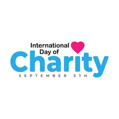 Logo Design for celebrating International Day Of Charity, September 5th