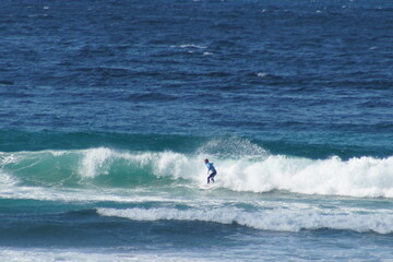 Surf in Pantin, beautiful beach of Galicia,Spain