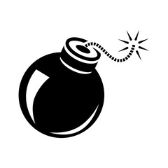 Bomb icon vector sign and symbols