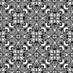 Ornamental mandala design abstract background. Seamless pattern