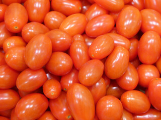 Red grape tomatoes background