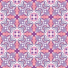 Fototapeta premium Ornamental mandala design abstract background. Seamless pattern