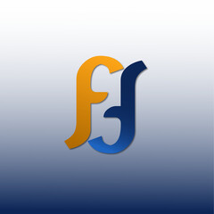 Logo design letter FF logo