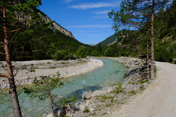 Rauschende Isar im Hinterautal