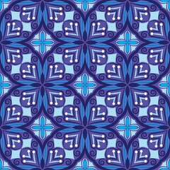 Ornamental mandala design abstract background. Seamless pattern