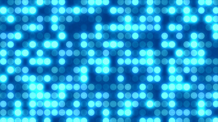 Dot  white blue pattern screen led light gradient texture background. Abstract  technology big data digital background. 3d rendering.