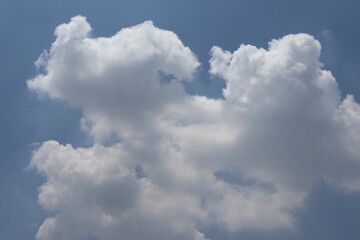 Blue sky with cloud backgrounds and textures closeup. Nature create very beautifully.