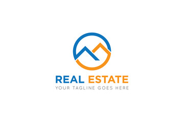 Real estate logo design template