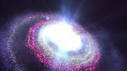 3D rendering and 3d illustration of our galaxy which is aptly named the Milky Way