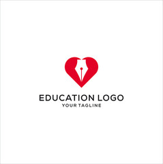 love education logo design design vector 