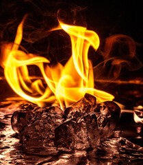 fire and ice with mercury effect