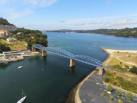 Pontedeume, village of Galicia,Spain. Camino de Santiago