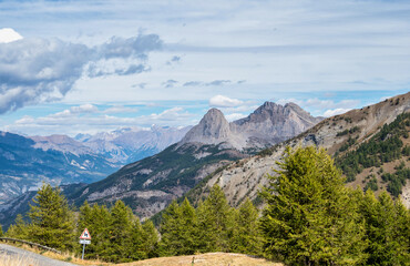Fototapeta na wymiar The French alps, Col Allos, Provence Alpes, Mercantour, France.