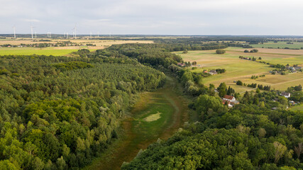 Immer sehr Seen trockenen im Land Brandenburg aus