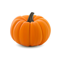 Realistic vector pumpkin isolated on white background